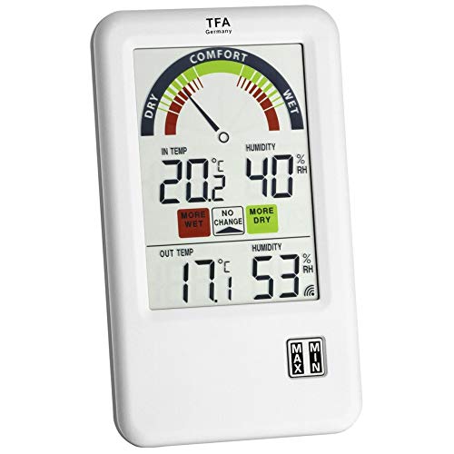 TFA Bel-Air Funk Thermo Hygrometer weiss