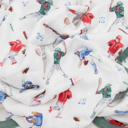 Image of Deluxe Muslin Swaddle Blanket 2 Pack - Home Run 2