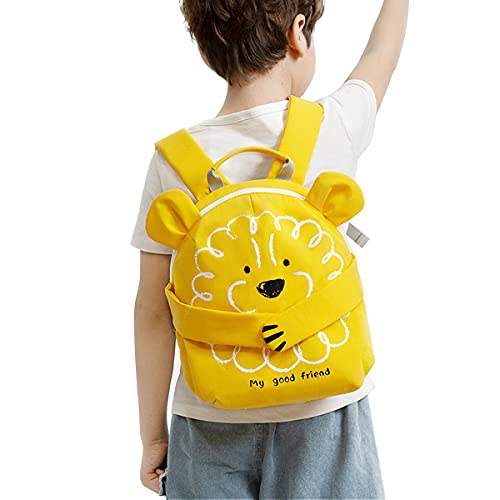 SUNVENO Children's Backpack Kindergarten Shoulder Bag For Kids 2-6 Years Carton Design, Cute Pet Series, Waterproof, Yellow2