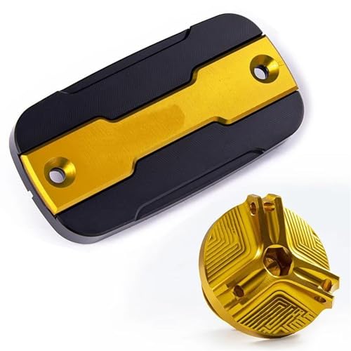 Tapa de líquido de frenos y tapón de aceite Aset gold para Honda Africa Twin CRF1100L