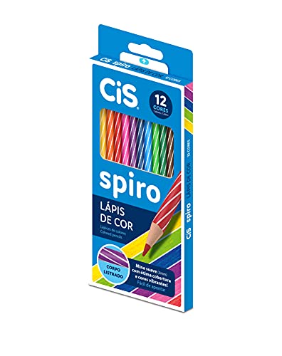 Lápis de Cor CIS SPIRO, Estojo, Multicolorido