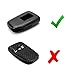 iJDMTOY Compatible with Lexus is ES GS RC NX RX LX 200 250 350 Remote Key Genuine Carbon Fiber Made Key Fob Protective Cover