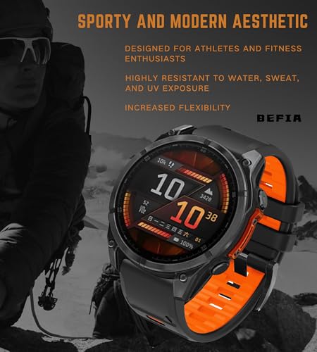 Correa para reloj 22mm compatible Garmin fenix 8, 7, 6 y Forerunner miniatura 5
