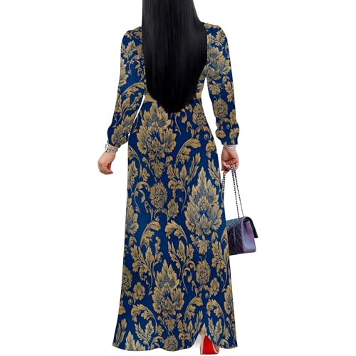 Image of Maxi Dress for Women with Sleeves, Empire Waist Dress