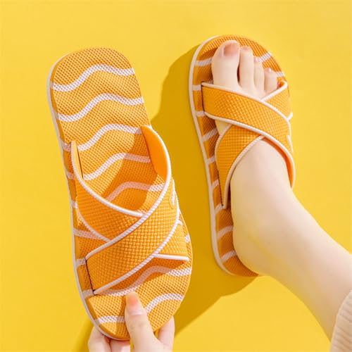 Women's Men's Slides EVA Anti-Slip Comfortable Flip-Flops Shower Pool Beach Massage Slippers2