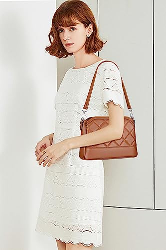 Over Earth Genuine Leather Hobo Bags for Women Small Soft Ladies Shoulder Purses and Handbags Casual Practical Crossbody Bag3