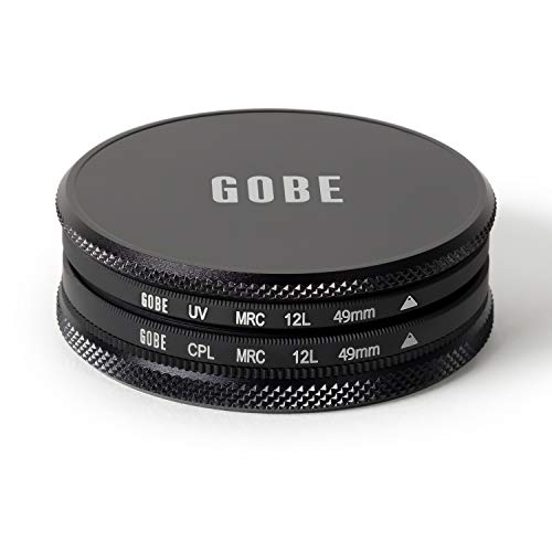 Gobe 49Mm Uv + Circular Polarizing (Cpl) Lens Filter Kit (1Peak) #TOP1