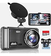 Dashcam Auto Abask 4K Con WiFi E App - Telecamera Per Auto Con Visione Notturna E Parcheggio | 170&deg; Grandangolo