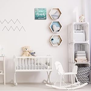 I Love You to The Beach and Back Wooden Box sign Beach Party Decorations Art Signs Rustic Plaque Decorations for Bathroom Bedroom and Dining Room, 5 x 5 Inches I Love You to The Beach and Back Wooden Box sign Beach Party Decorations Art Signs Rustic Plaque Decorations for Bathroom Bedroom and Dining Room 5 x 5 Inches