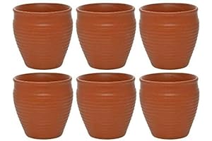 Ceramic Kulhar Matka Pot Tea Indian Chai Coffee Cups (6OZ, Pack of 6)