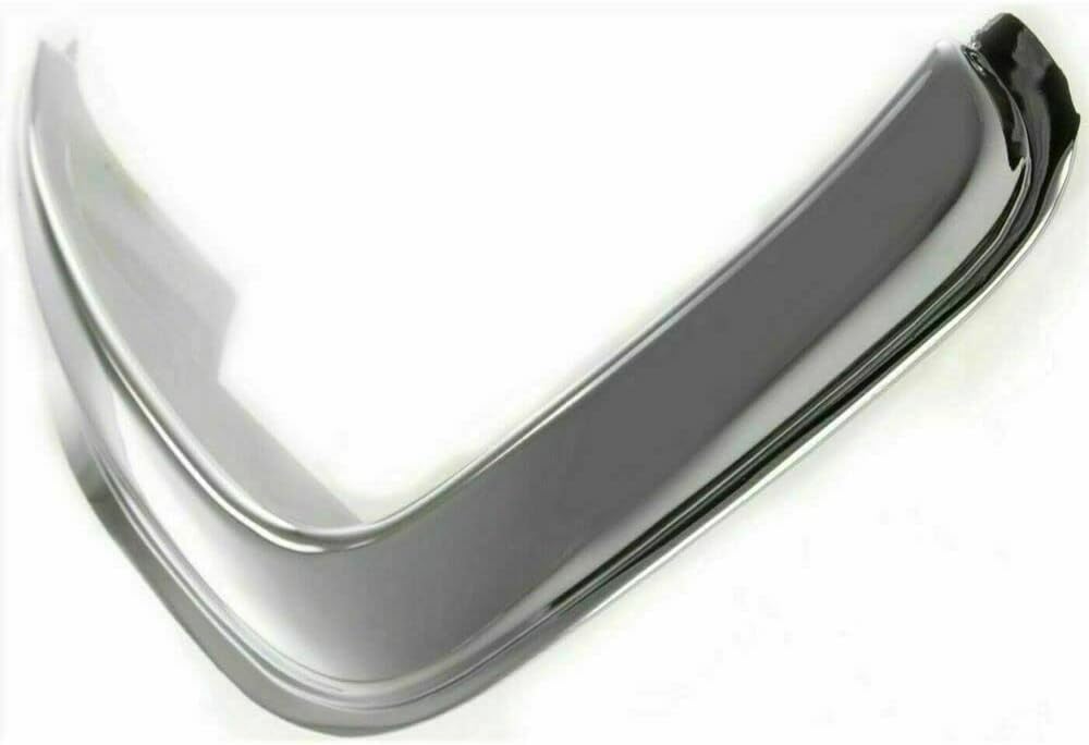 Left Driver and Right Passenger Side Grille Cover Extension Trim Set of Two Pair Replacement for 1993-1994 Ford Ranger XLT Model Chrome Grill w/Rubber Seal Textured Plastic FO1212103 FO1213103