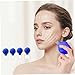 Facial Cupping Set for Face, 4pcs/Set Glass Silicone Face Cupping Set, Vacuum Suction Cupping Cups, Cupping Kit for Body Face Leg Arm Back Massage Therapy(Blue)