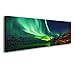 Produktbild Visario 120 x 40 cm Bild auf Leinwand Polar Licht Nodlichter aurora borealis 5738-SCT deutsche Marke und Lager - Das Bild Polarlicht, Wandbild bzw. Kunstdruck ist fertig gerahmt.