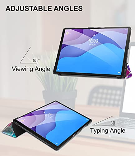 Image of Robustrion Smart Trifold Hard Back Flip Stand Case for Lenovo Tab M10 FHD Plus TB-X606V / TB-X606F / TB-X606X 10.3 inch - Moroccan Love