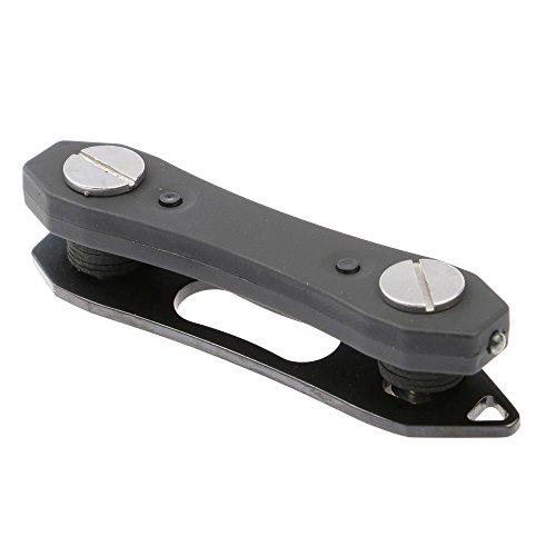 VANKER Carpeta cadena de clip Herramienta de bolsillo portátil compacto del anillo dominante inteligente del sostenedor -- negro