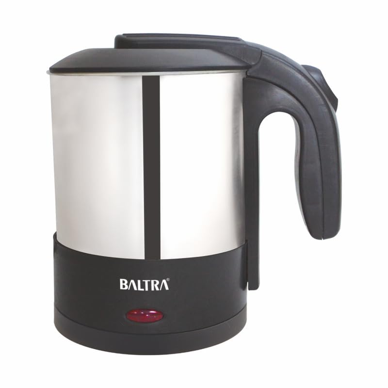 Image of BALTRA Dazzle Electric Cordless Kettle 1100W 1L Capacity Cordless Jug | Stainless Steel Body, Automatic Power Off, Concealed Heating Element, Boil Dry Protection, Travel-Friendly, 2 Year Warranty