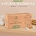 Bamboo Cotton Swabs 500 Pack - Natural Swabs for Ears, Makeup & Cleaning - Carbonized Bamboo Sticks with Soft Buds - Travel Size Q Gentle Tips - Precision Ear Cleaner Swabs - Drawer Box