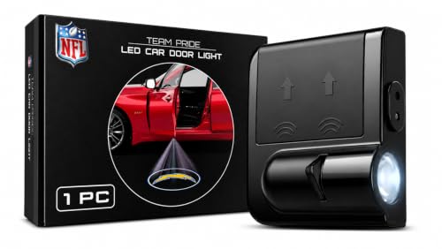 Image of LED Car Door Light - Officially Licensed NFL Wireless Projector - Show Your Team Pride - Battery Powered, Easy Install