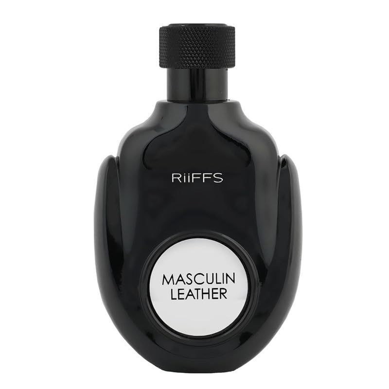 Image of RiiFFS Masculine Leather Perfume for Men | Strong & Classic Scent | Cruelty-Free, Long-Lasting Eau De Parfum | Premium Gift, 100ml