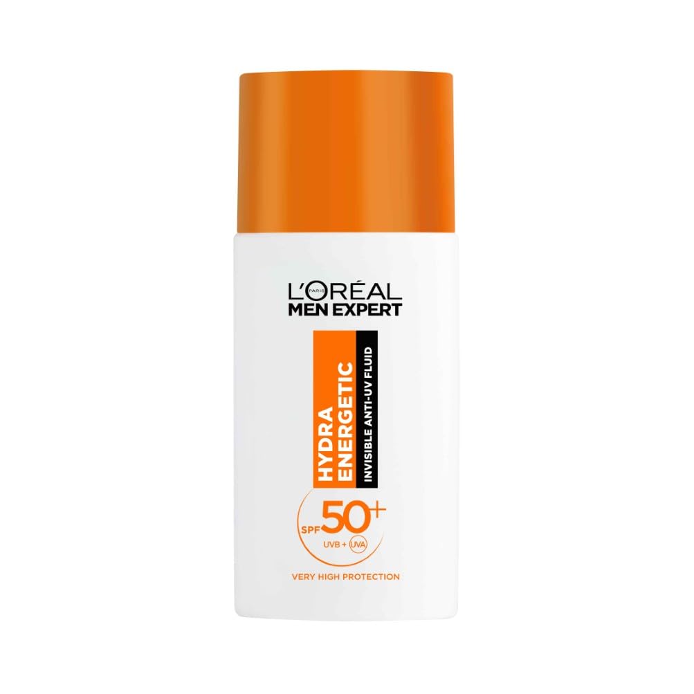 New L’oréal Paris Men's L'oréal Expert Hydra Energetic Daily Spf50+ Invisible Fluid With Antioxidant Vitamin C* 50Ml