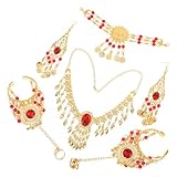 Confort optimal même porté longtemps : ces bijoux de danse en métal léger sont conçus pour un confort , ce qui les rend parfaits pour les longues représentations ou les festivals. accessoires de danse orientale et de kathak qui ne vous alourdiront pas