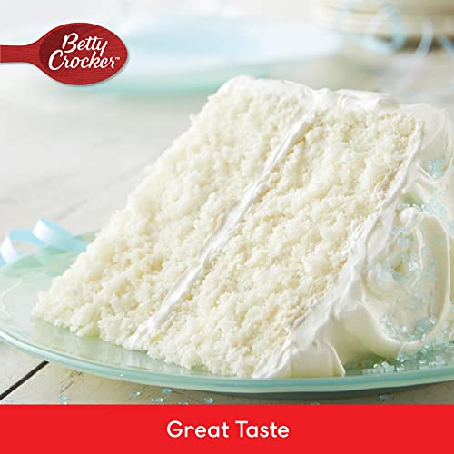 Betty Crocker SuperMoist Velvety White Cake Mix, 500g, Quick and Easy Cake in 3 Simple Steps, Rich Taste, Serves 13