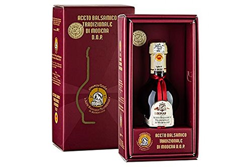Aceto Balsamico Tradizionale DOP affinato, 12 anni, confezione regalo, leonardi, 100 ml