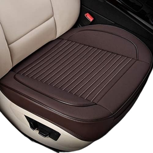 Vzfv 車用シートカバー 前座席用1枚 防水・防汚・滑り止め 洗える おしゃれ 汎用 運転席/助手席 取り付け簡単 軽自動車/普通車/SUV対応 ペットや子供の汚れ対策 ブラウン (コーヒー)