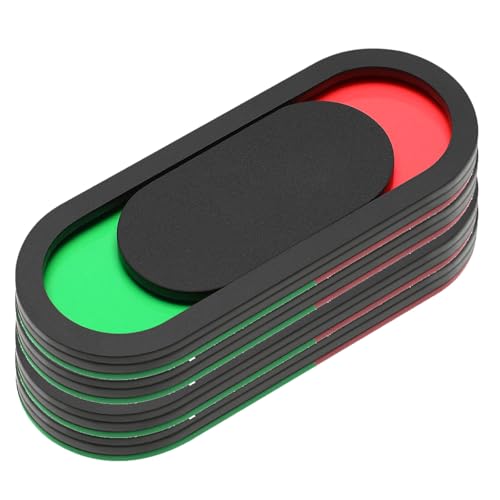 BESPORTBLE Cartello Bagno Vuoto Occupato 5 Pezzi, Segnale Porta Wc Scorrevole Nero 10x4 Cm, Indicatore stato Privacy per Bagno Casa, Ufficio e Hotel, Accessorio Igienico Funzionale