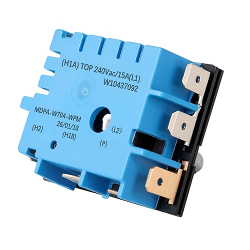 W10857622 Dual Infinite Switch MDPA-W704-WPM for Whirlpool Maytag KitchenAid Range Replacement Replaces W10437092