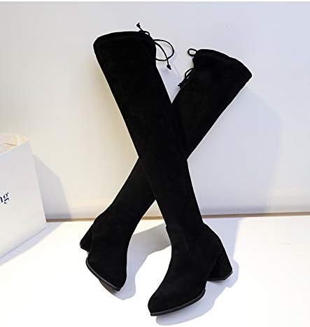 botas altas tela elastica