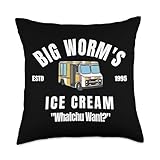 Big Worm's Ice Cream - 'Whatchu Want' Throw Pillow