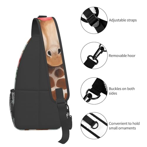 Bolso cruzado para hombre mochila tipo bandolera negra miniatura 5