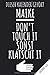 Produktbild Kalender 2020: MAIKE - Don't Touch It Sonst Klatscht It - Namen Personalisierter Jahreskalender 2020 mit Jahresübersicht, Monatskalender und ... und zum organisieren von Terminen.