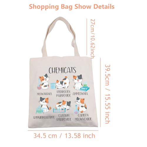 Bolso Tote Chemicats divertido para amantes de la química miniatura 3