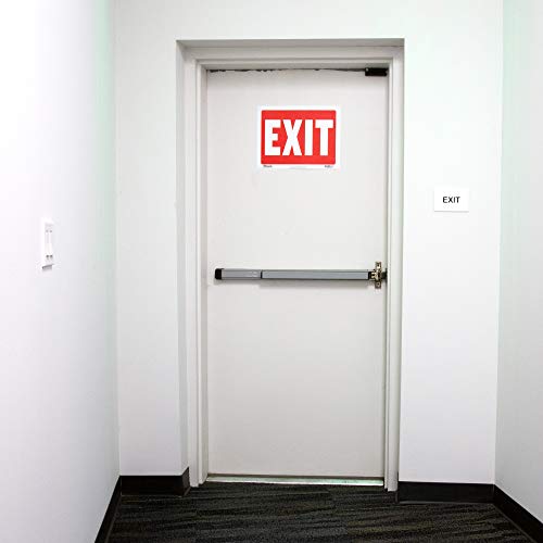 BAZIC 12\" X 16\" No Exchange No Refunds Sign, No Business Store Policy Retail Shops, High Visibility Plastic Vinyl Signs, Waterproof Indoor Outdoor