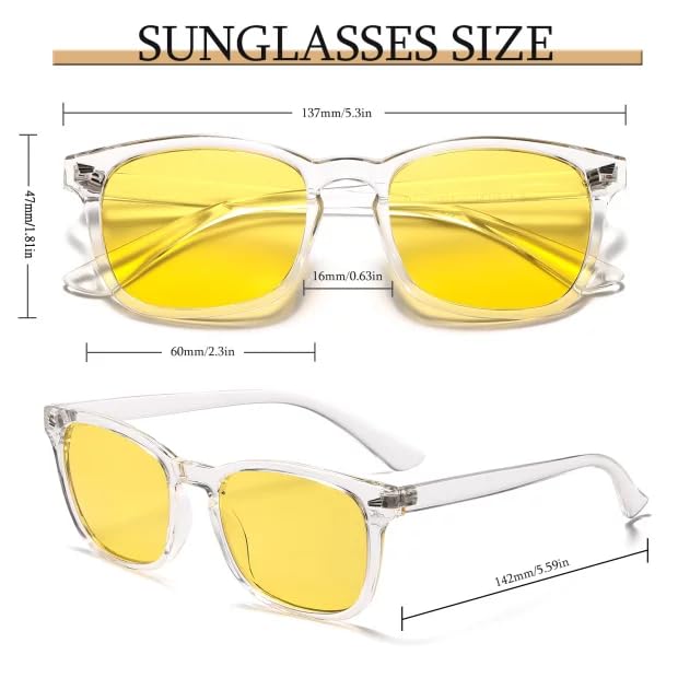 Image of Night Night Glasses Polarized for Women Men (2 Pack) | Nighttime Vision Glasses with Yellow Lens Anti Glare