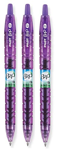 Pilot B2P Colors Bolígrafo Retráctil Gel Morado 3 Pzs miniatura 1