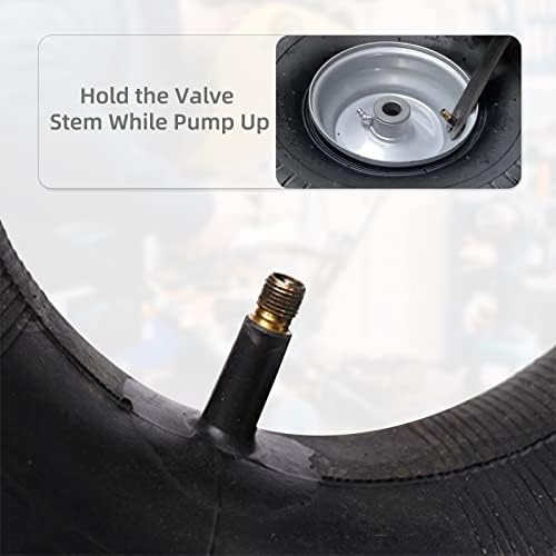 (2-Pack) AR-PRO 15x6.00-6" Inner Tubes with TR-13 Straight Valve Stem - Replacement Lawn Mower Tire Tubes with TR13 Straight Valve Stem - Suitable for Yard Tractors, Wheelbarrows, ATVs, and More - 4