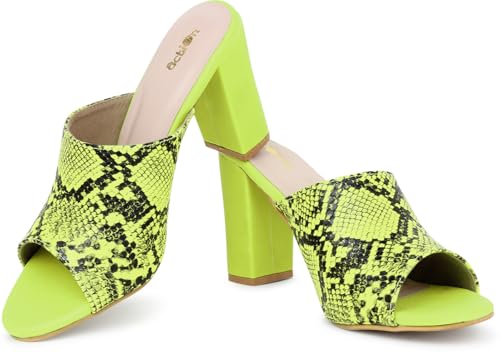 Image of Action Patent Leather Sandals| Pattern| Transparent Block Heel| Ankle Strap Black