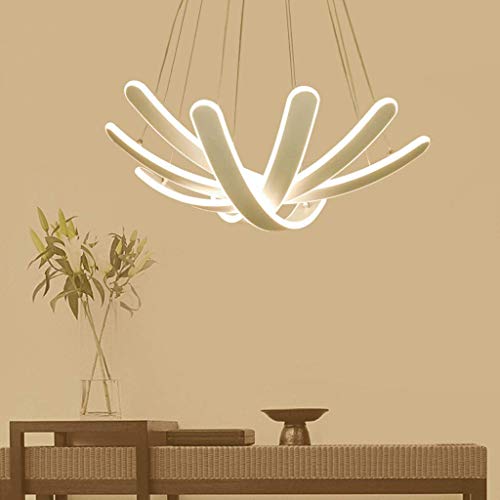 Lustre en fer forgé LED design moderne pour salon et salle à manger GZ