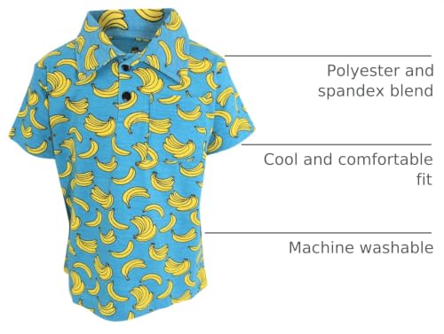 Image of Unique Baby Moisture Wicking Kids Polo Shirts for Toddler Boys Polo Shirt