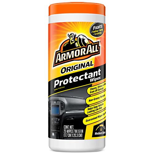 Armor All-10861 Protectant Wipes 25-Count Plastic Canister (Pack of 6)