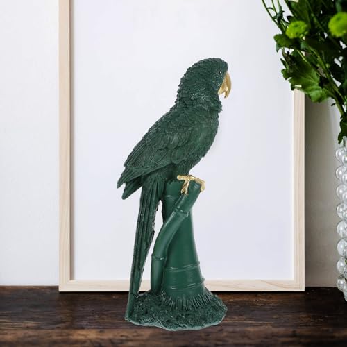 Modèle de perroquet en résine décorative réaliste pour salon - 6