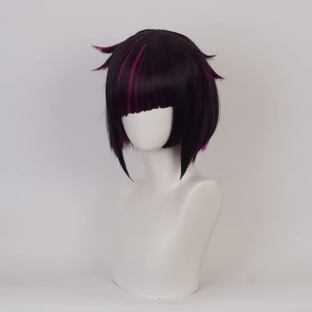 Unisex Adult Vanrouge Cosplay Wig Brown Mixed Red Gradient Heat Resistan Synthetic Fiber Hairs for Halloween Cos Anime Party Replacement Wigs - Image 4