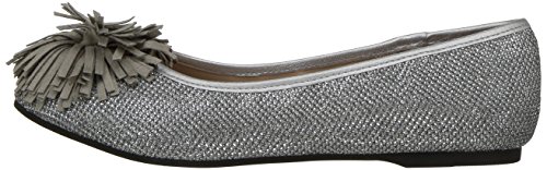 Jessica Simpson Girls' Torrie Ballet Flat, Pewter Lurex, 12 M Us Little Kid #TOP7