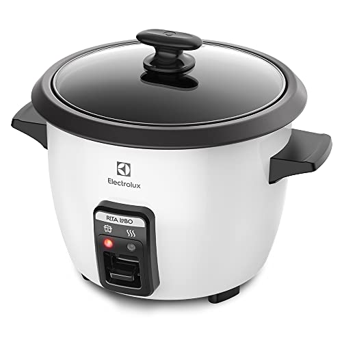 Panela Elétrica Electrolux vapor arroz capacidade 1,3L 7 xícaras manter aquecido panela removível an