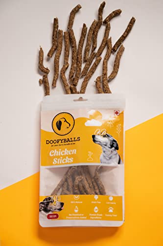 Doofyballs Chicken Sticks Training Treats for Dogs | Protein Rich Dental Stick for Pets | Completely Healthy & Natural with no Chemical & Preservatives (100 Grams) (B0B4H9XK9L) Amazon Price History, Amazon Price Tracker