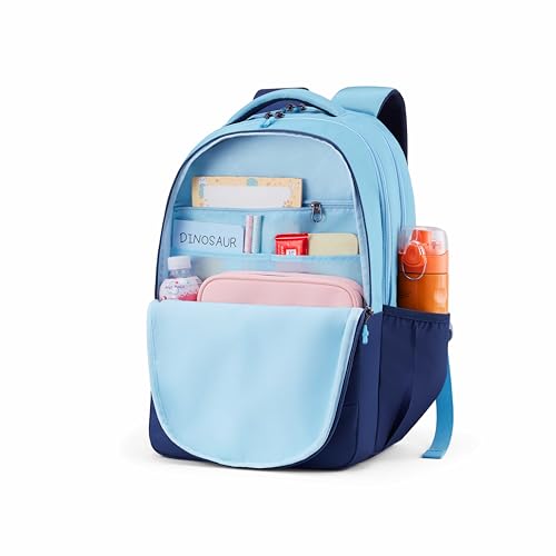 Image of American Tourister Drip | 33 Ltrs | 3 Compartments | Bottle Pocket | Ergonomic Padded Back Panel & Shoulder Straps | School Backpack for Boys & Girls | 1 Year International Warranty | Skater Navy