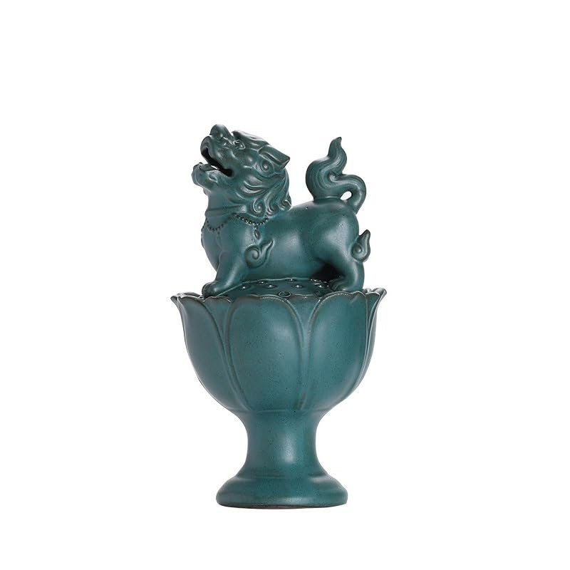 Brûleur d'encens en céramique fait main : un grand objet d'art Zen cascade d'artisanat